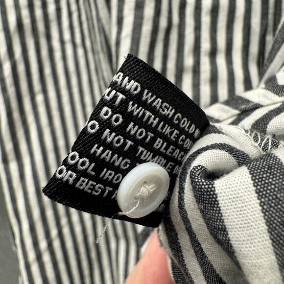 Walter Baker Tunic Floral Embroidered Striped Boho Coastal Cotton Womens Small - Picture 8 of 10